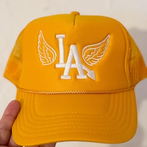 LA Los Angeles con alas Custom Trucker Gorra de béisbol ajustable SnapBack
