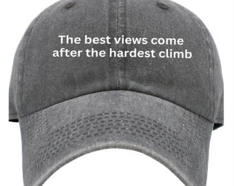 Embroidered Hiking Climbing Hat, Park Gifts National Parks, Camping Gift Nature Lover Mountain Hiking Hat Park Hat Outdoor Adventure Hat