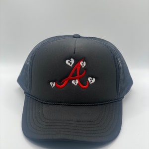 ATL With Hearts Custom Trucker Adjustable Baseball Cap SnapBack