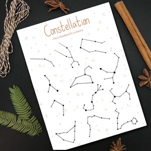 Constelaciones del Zodíaco / Zodíaco, signos estelares, astrología, carta natal, celestial, cielo, adivinación, brujería, espiritualidad, magia