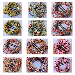 GROOTHANDEL Afrikaanse taille/buikkralen. Snelle/gratis verzending. DHL Express. 3-5 werkdagen.