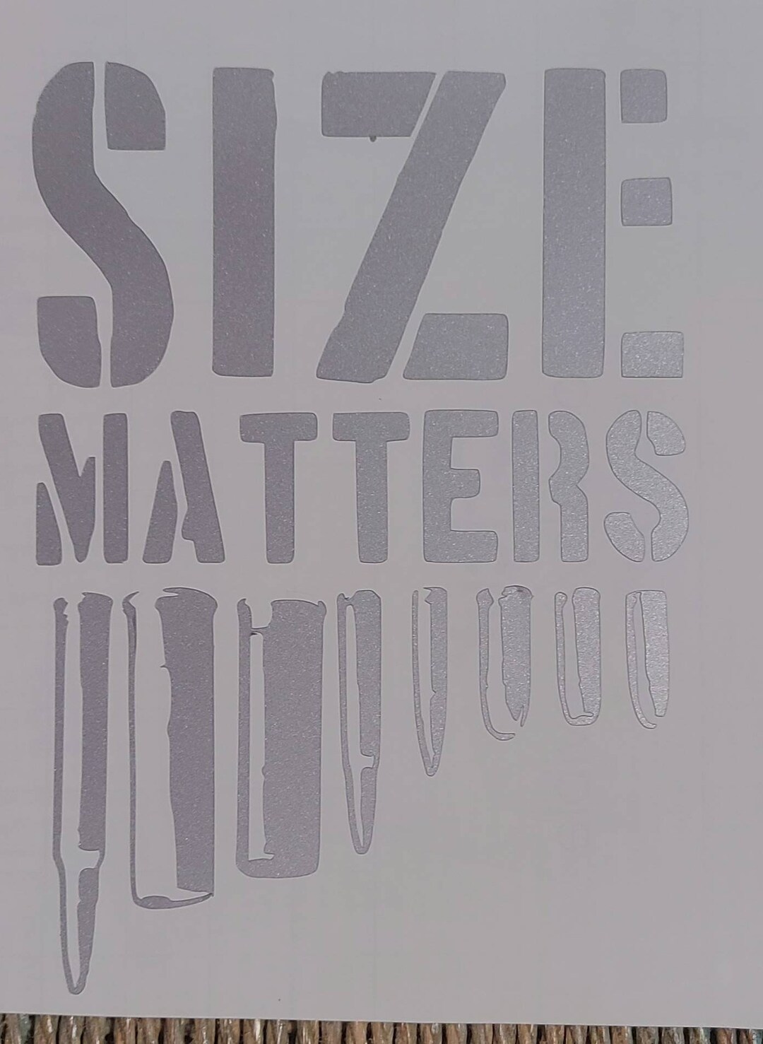 Size Matters 2A Bullets Vinyl Decal Car Window Decal Sticker Etsy