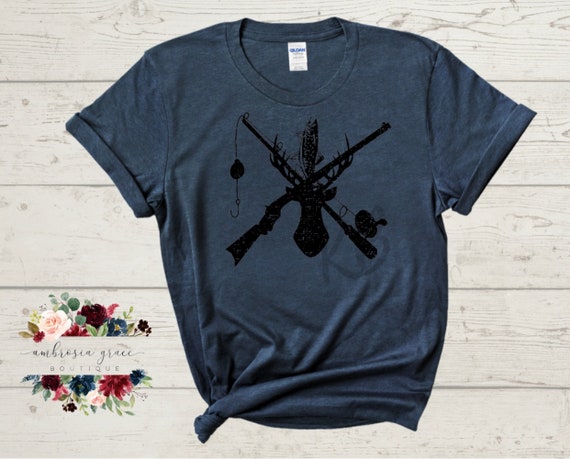 Boys Hunting and Fishing shirt, Boys tee, Boys T-Shirt, Hunting Shirt,  Hunting and Fishing Shirt, Hunting Graphic Tee
