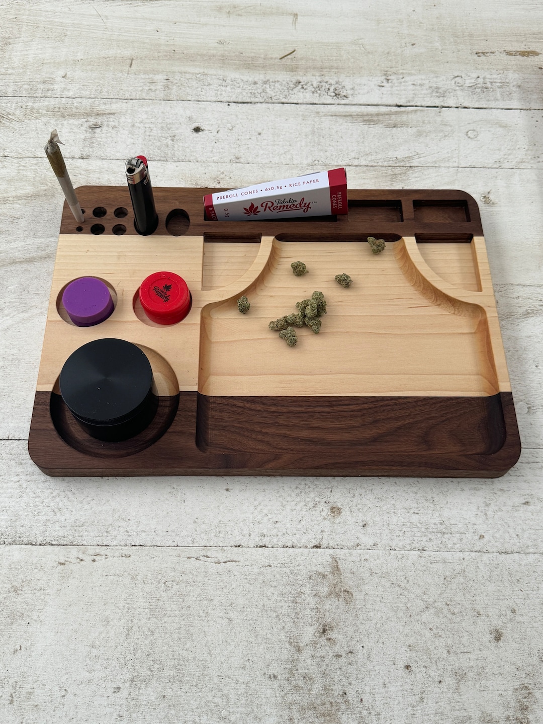 Large Rolling Tray Wood Rolling Tray Smoke Tray Weed Tray 420 Gift