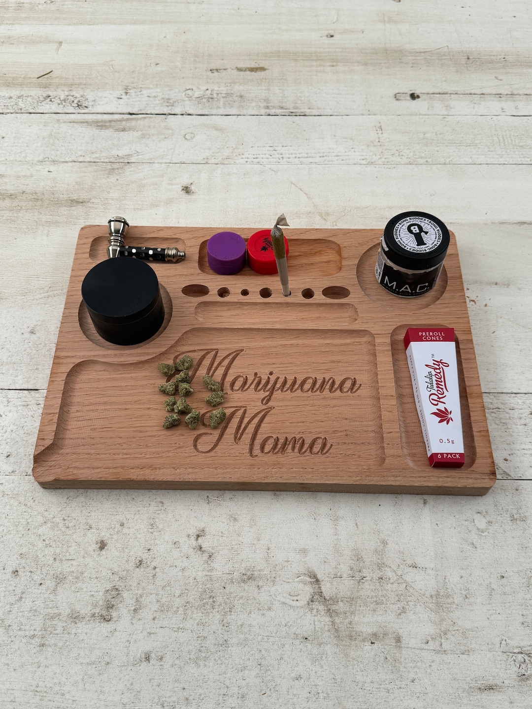 Large Rolling Tray Wood Rolling Tray Smoke Tray Weed Etsy