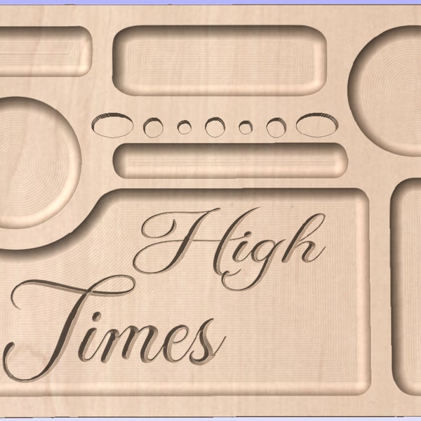 Marijuana Rolling Tray V1 CNC file for wood/ svg/ weed tray/ rolling plate /SVG cnc Carving Machine Relief Artcam Aspire