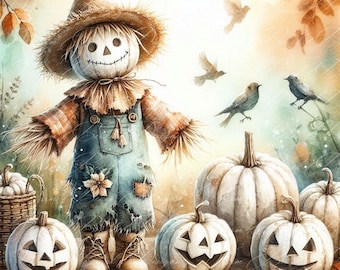 Whimsical Witch- Watercolor Clipart - PNG Digital Clipart ...