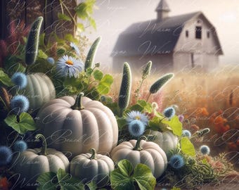 Pumpkins- Fall Clipart - PNG Digital Clipart - Scrapbooking - Sublimation - Transparent Background