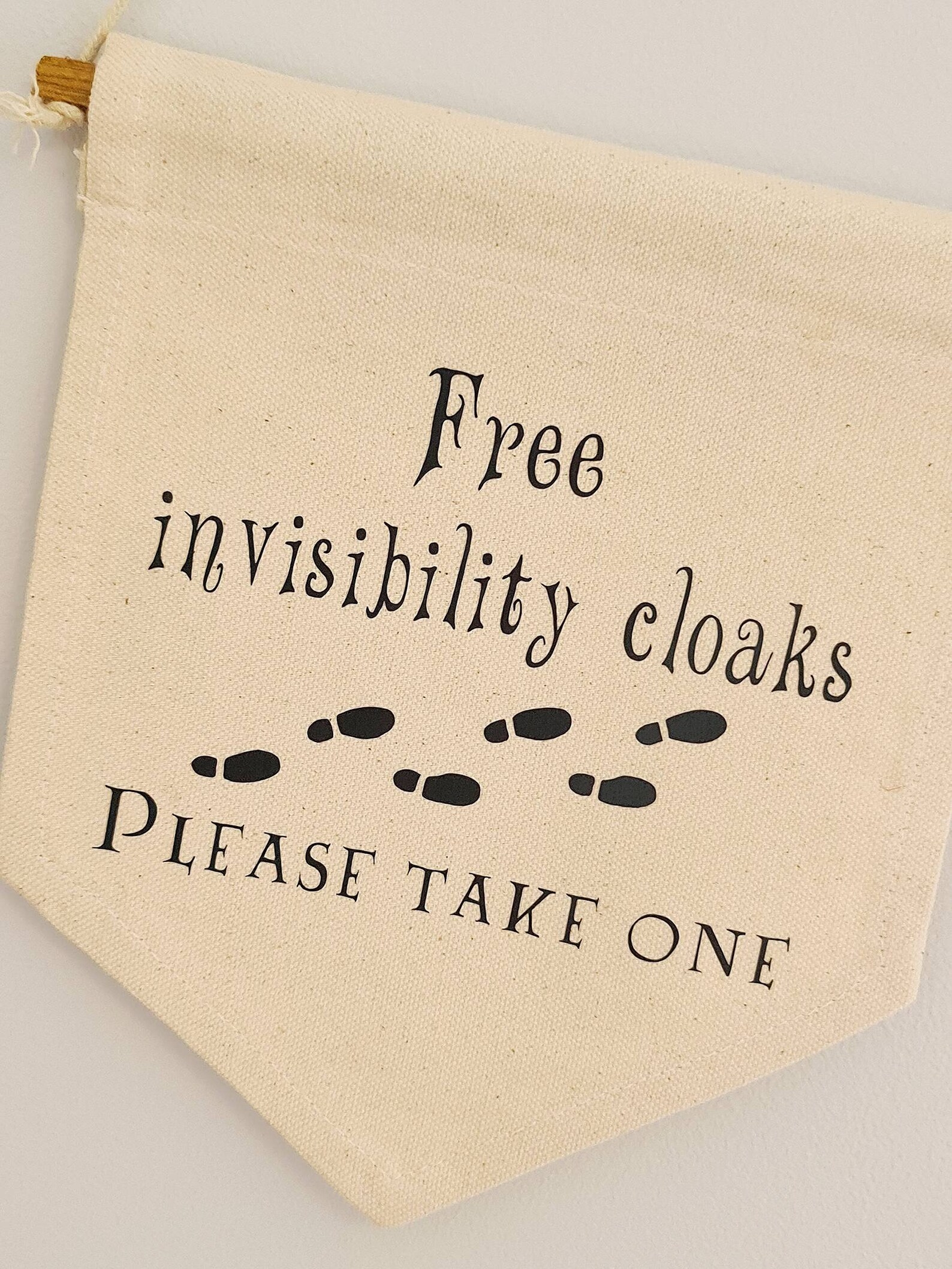 Harry Potter banner sign wall hanging invisibility cloaks | Etsy