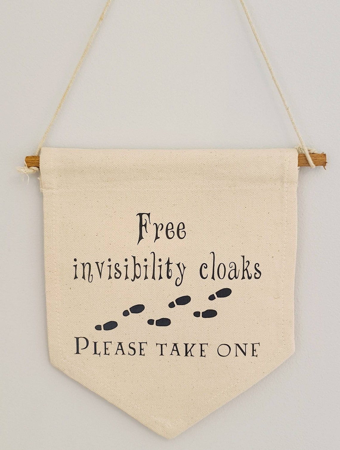 Harry Potter banner sign wall hanging invisibility cloaks | Etsy