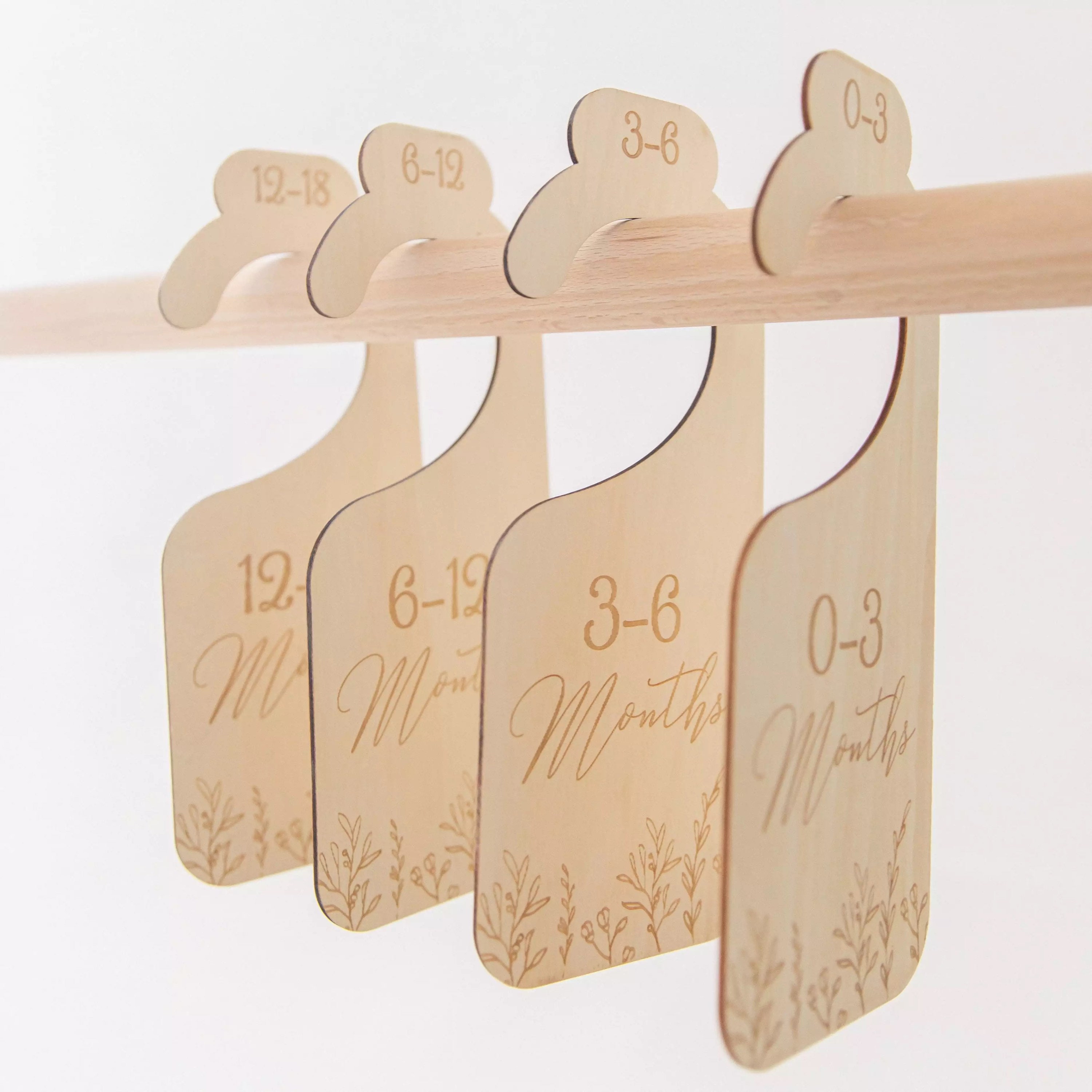 Floral Baby Wooden Clothes Dividers Etsy