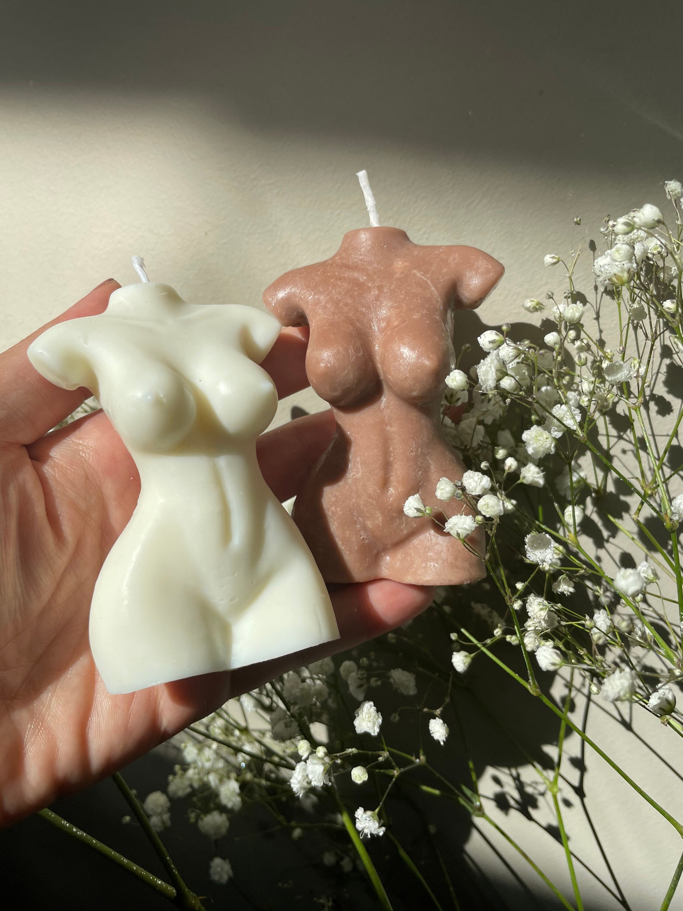 Andromeda soy candle | pillar |female | curvy | nude lady | body cand…