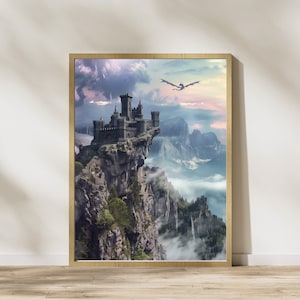 Fourth Wing print, Basgiath War college, Dragons, Iron Flame, The Empyrean books, Rebecca Yarros, Digital download