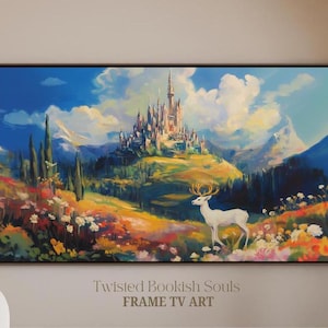 Throne of glass art, fantasy world, Terrasen, Sarah J Maas, DIGITAL download | Frame tv art | Samsung frame TV