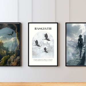 Fourth Wing print set, Basgiath Dragons, Iron Flame, The Empyrean books, Rebecca Yarros, Digital download