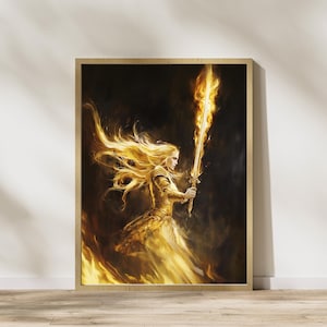 Throne of glass art, Aelin Fireheart, i will not yield, Sarah J Maas, DIGITAL download