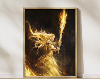 Throne of glass art, Aelin Fireheart, i will not yield, Sarah J Maas, DIGITAL download