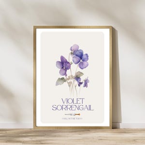 Violet Sorrengail poster - Fourth Wing, Iron Flame, Onyx Storm