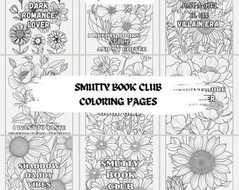 Smutty coloring book, STFUATTDLAGG Coloring pages, Spicy Quotes, Printable Bookish Coloring Pages DIGITAL PRINT