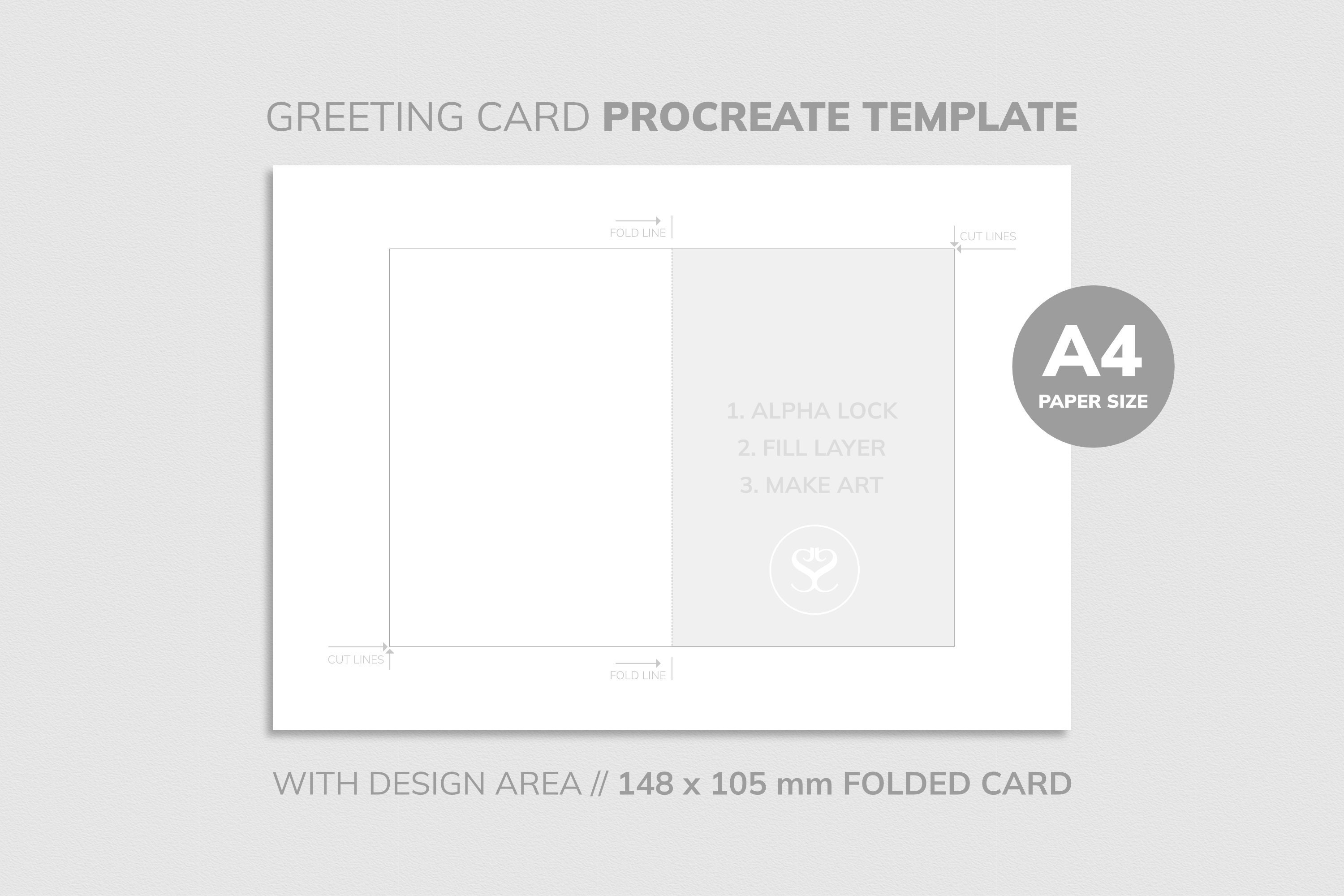 procreate greeting card template free