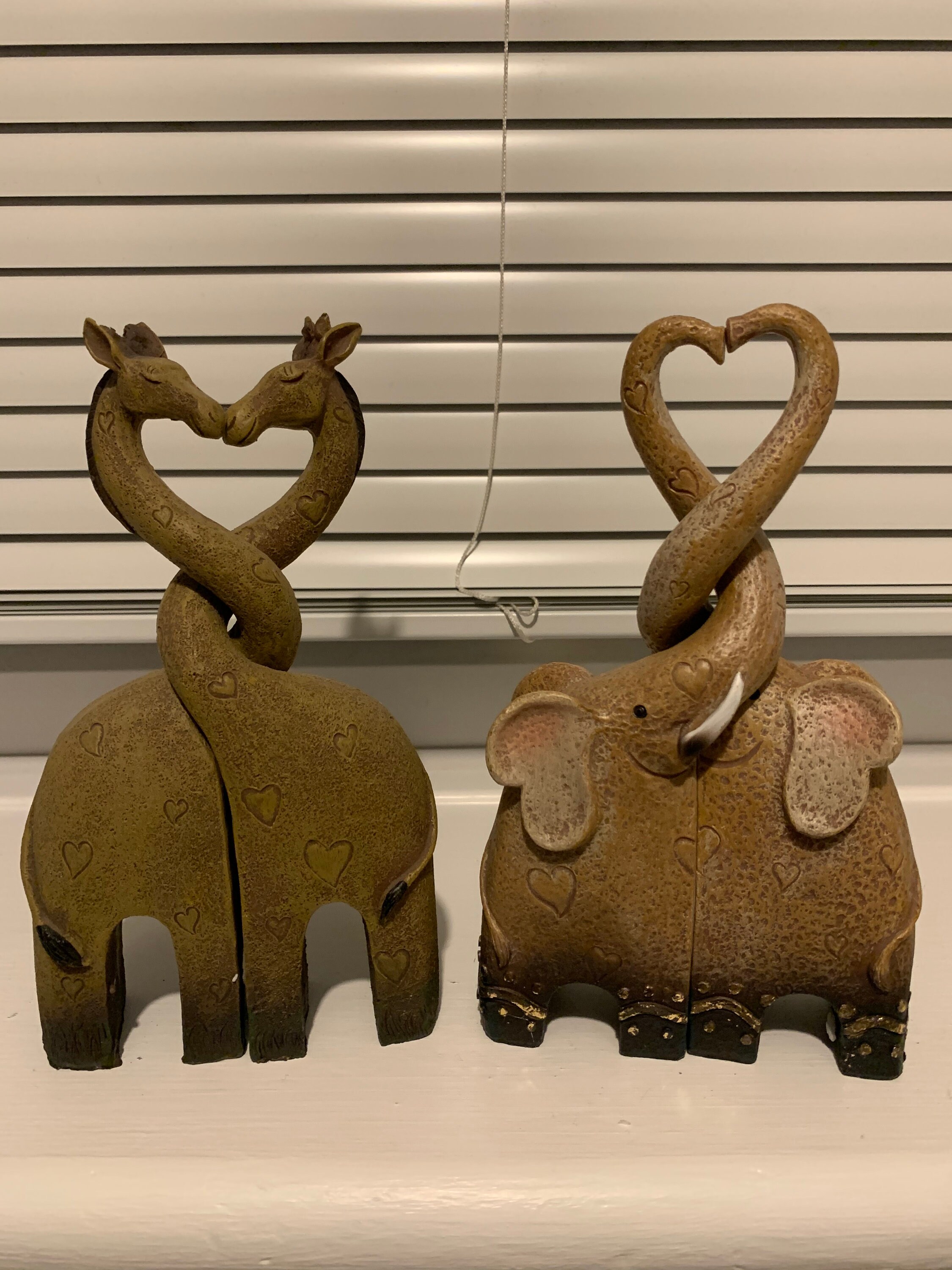 Entwined Elephants Home Ornament Home Statue Elephants In Etsy.de