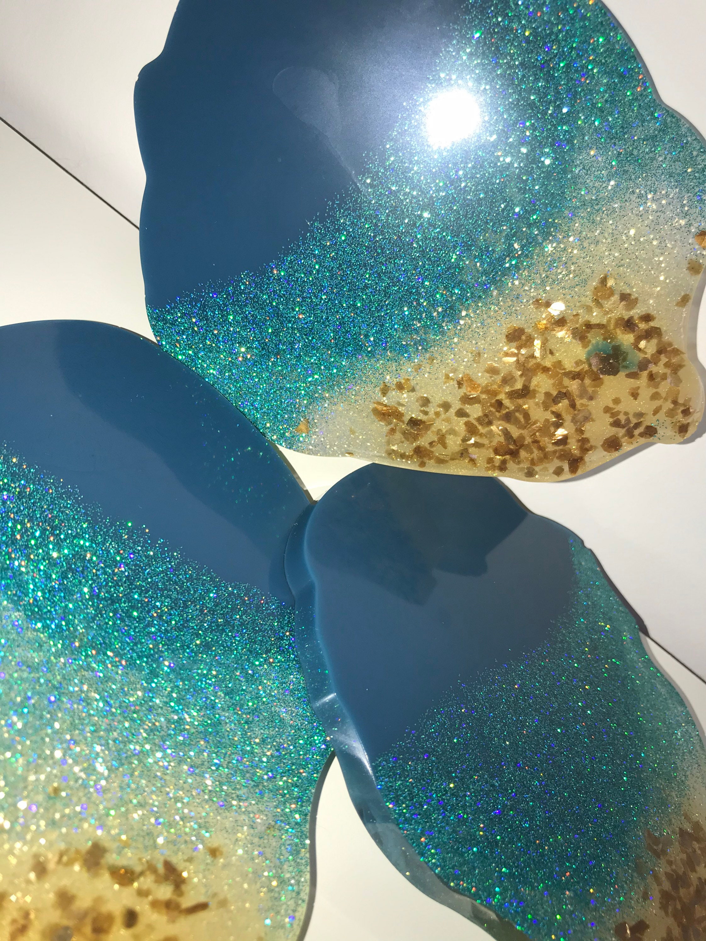 Made to order Beach range resin coasters or platter Etsy