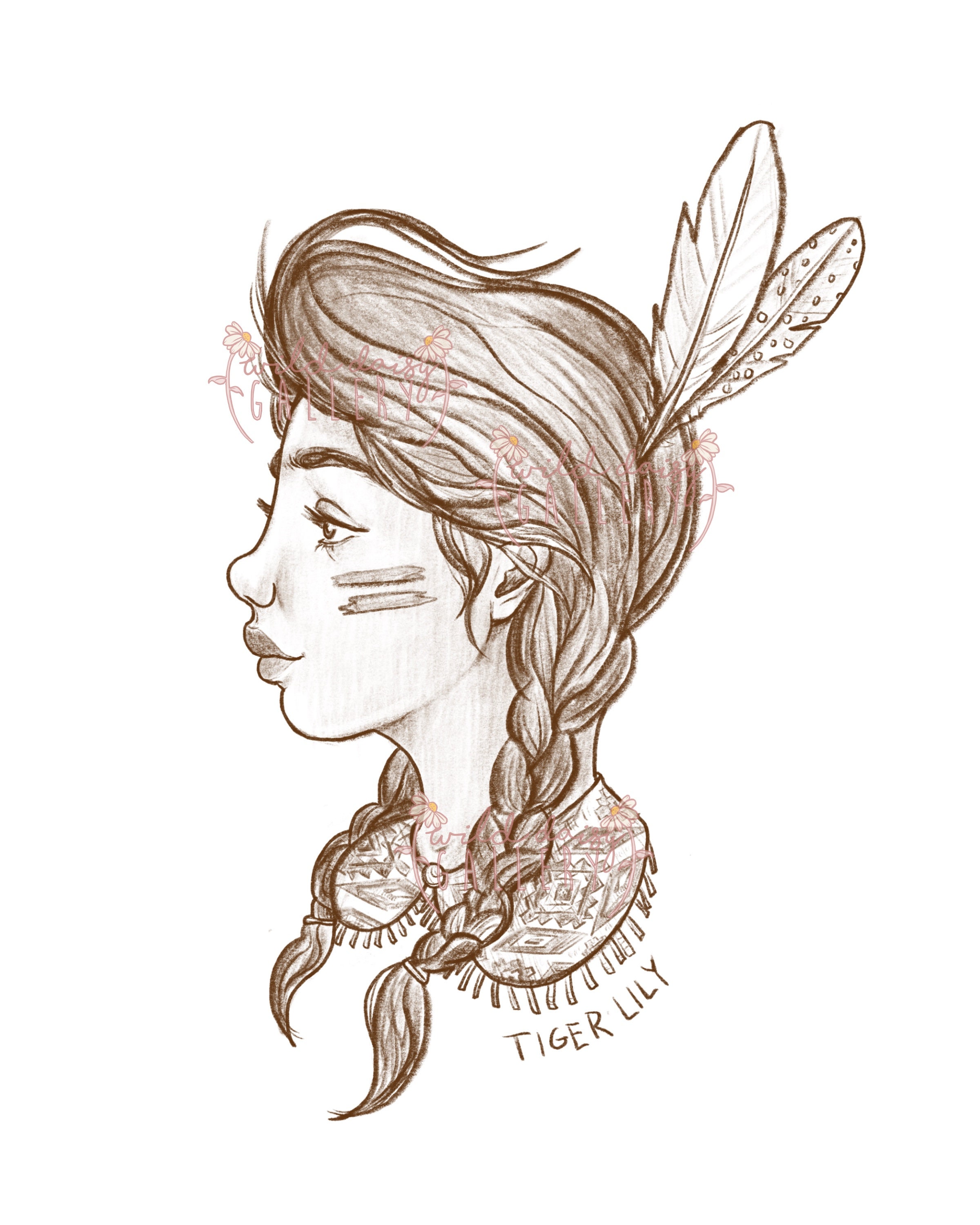 Tiger Lily Printable Poster Digital Download Printable Poster Kids Room