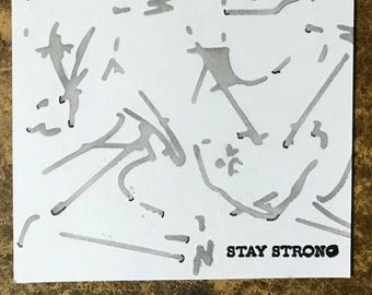 Blank "Stay Strong" Card