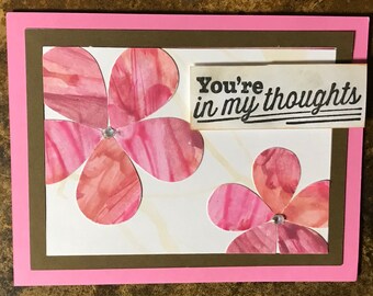 Blank "You're In My Thoughts" card