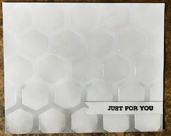 Blank "Just for You" Card