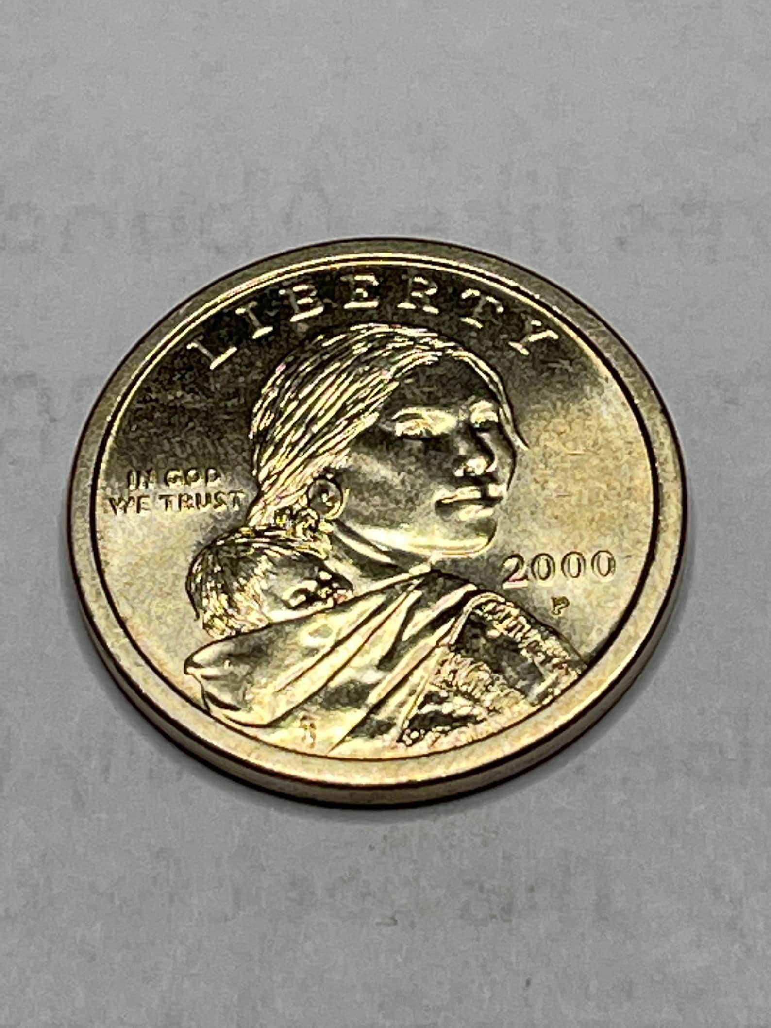 Sacagawea Dollar Coin Gold 2000 P Rare Special Edition Etsy