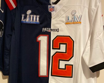 tom brady jersey mens small