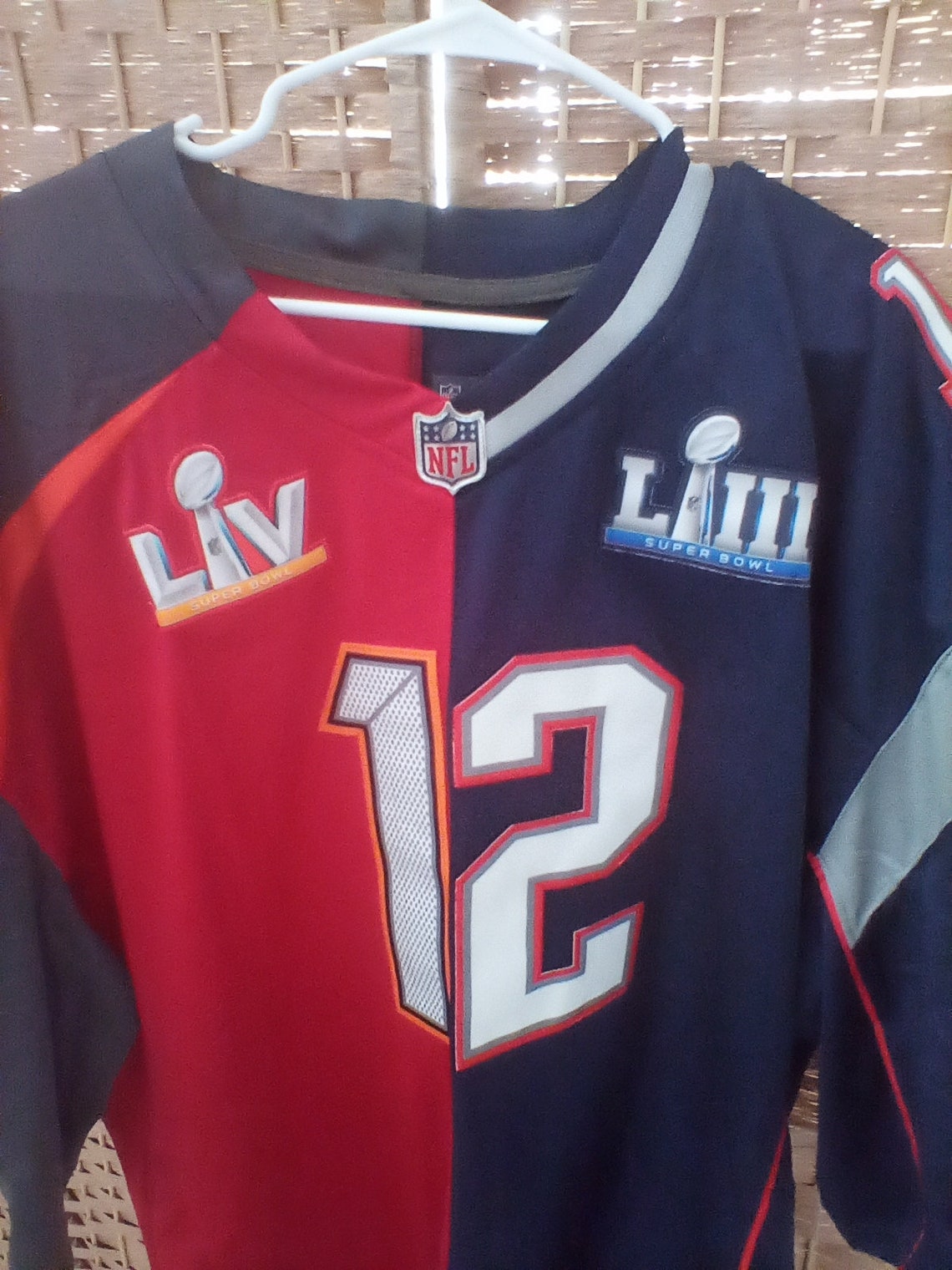 Tampa bay Buccaneers/new England patriots Split jersey | Etsy