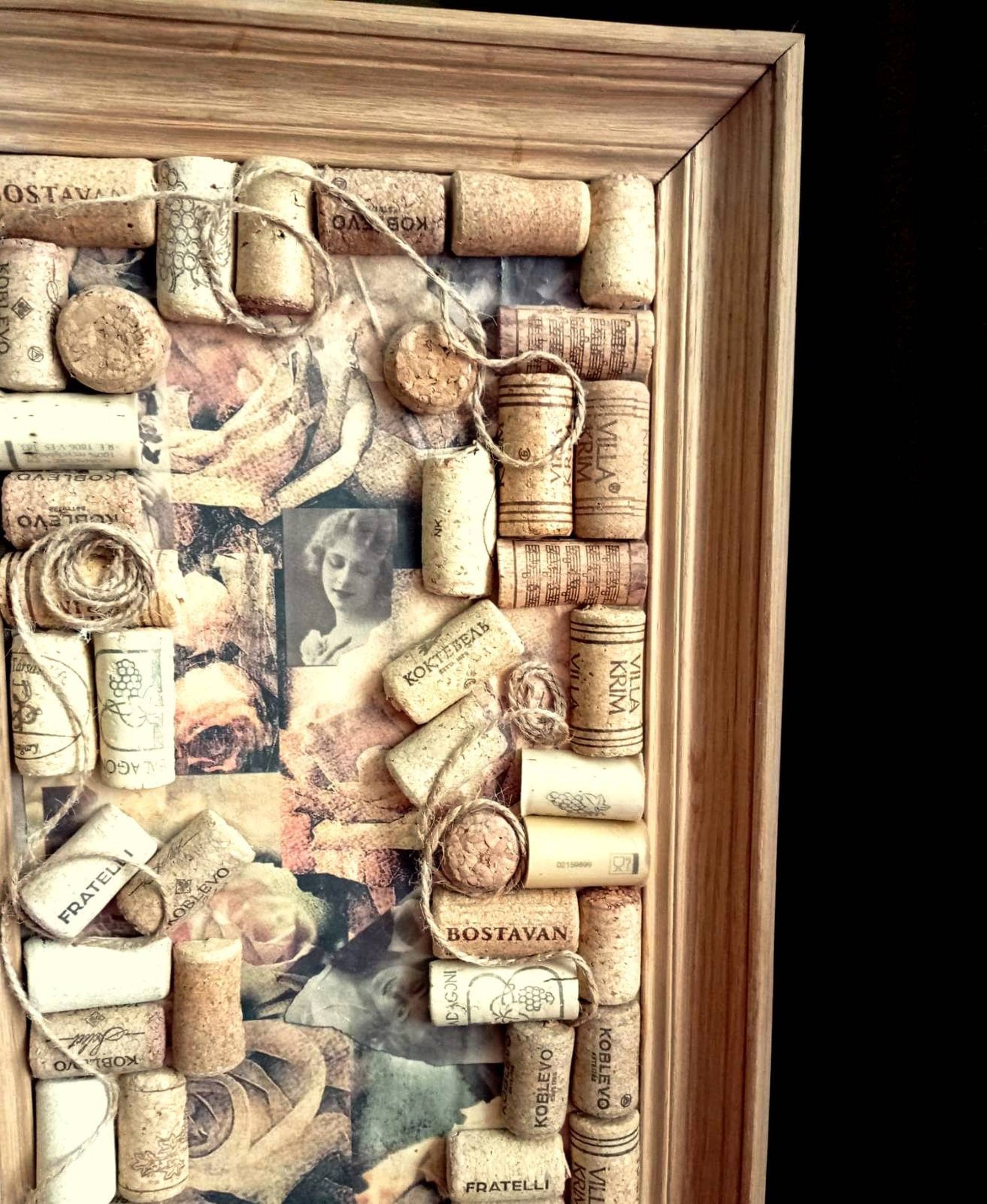 Wine Cork Wall Décor Cork Mosaic Cork Art Recycled Cork Wall Hanging