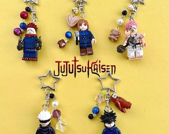 Jujutsu Kaisen anime mini figure keychain manga series gift trinket accessories bag charms jewelry