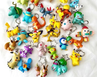 Poképal keychains bag charms trinkets accessories original figures jewelry gift nostalgic childhood toys