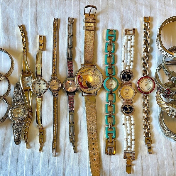 Vintage Watches in Gold Etsy