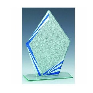 Glass Award Trophy- Personalised Engraving-Customized logo inserts