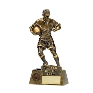 Rugby Trophy Award Male - Personalisierte Gravur
