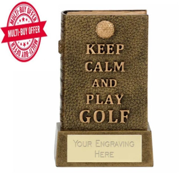 Keep calm and play golf - Personalised Engraving