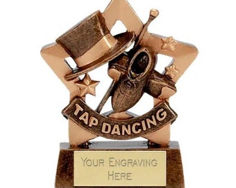 Tap Dancing Award Trophy - Personalized Engraving