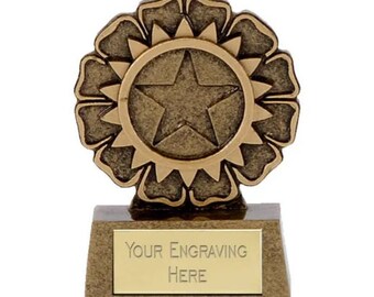 Star Award Trophy - Personalized engraving - Custom insert