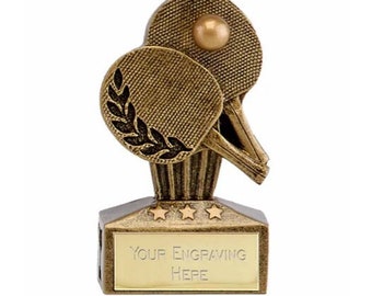 Table Tennis Award Trophy - Personalized engraving