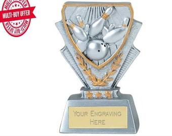 Trofeo Coppa bowling a dieci pin- Incisione personalizzata