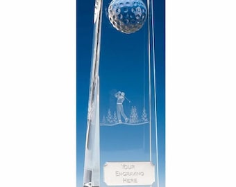 Set Of 4 CRYSTAL Golf Trophies Cup Tournament Trophy With -  Portugal