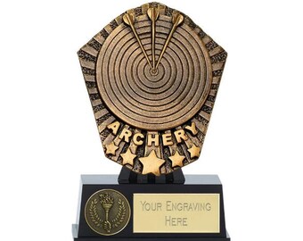 Archery Trophy Award - Personalised engraving - customize inserts
