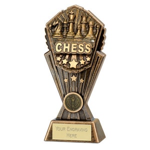 Chess Trophy Award - Personalized Trophy - Chess Champion Trophy