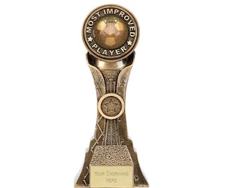 Football Trophy Award - Personalised Engraving - Customise Insert