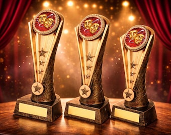 Drama Award Trophy - Personalized Engraving - Custom Inserts