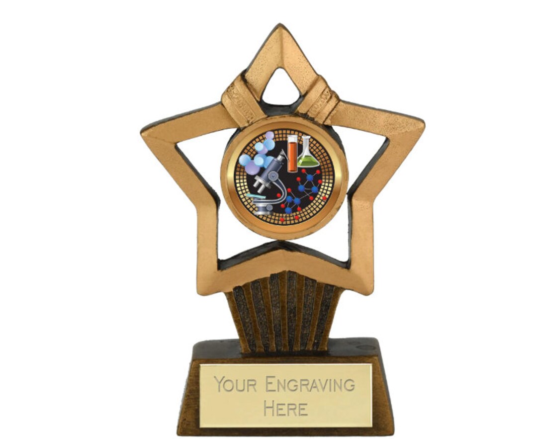 Science Trophy Custom Science Award Trophy Personalized Engraving - Etsy